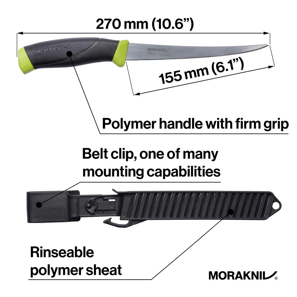 FISHING COMFORT FILLET KNIFE 155 - Image 2