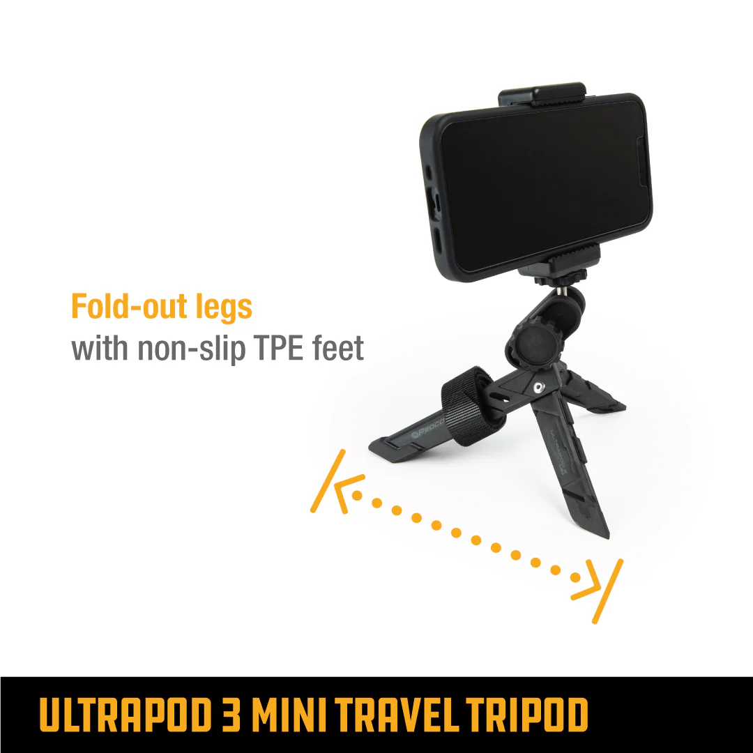ULTRAPOD 3 MINI TRAVEL TRIPOD W/ PHONE MOUNT - Image 2