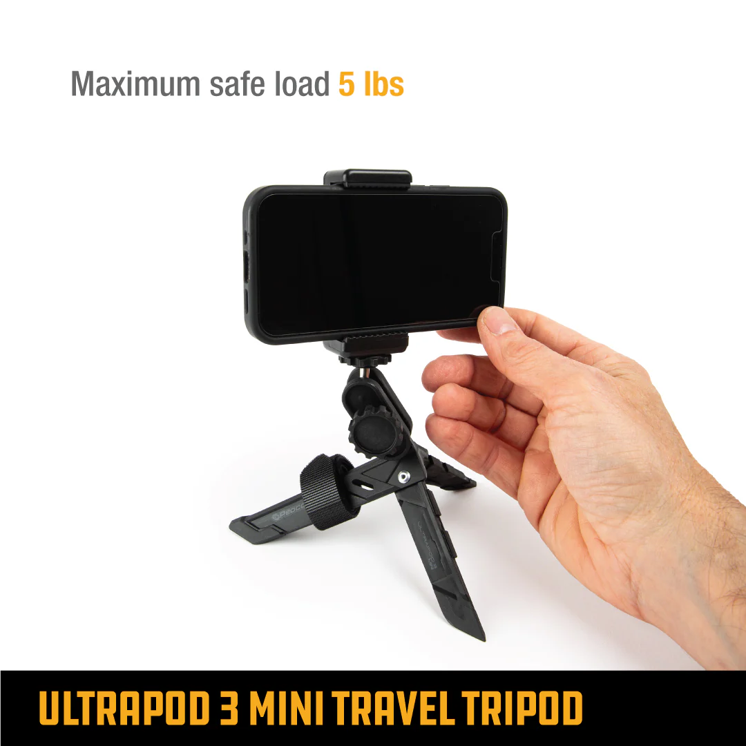 ULTRAPOD 3 MINI TRAVEL TRIPOD W/ PHONE MOUNT - Image 5